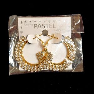 ‼️3 for $16‼️  Gold Tone Cubic Zirconia Hoop earrings